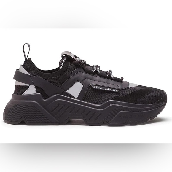 Dolce & Gabbana Daymaster Womens Sneakers Black Grey‎ Size 39 - Picture 1 of 14